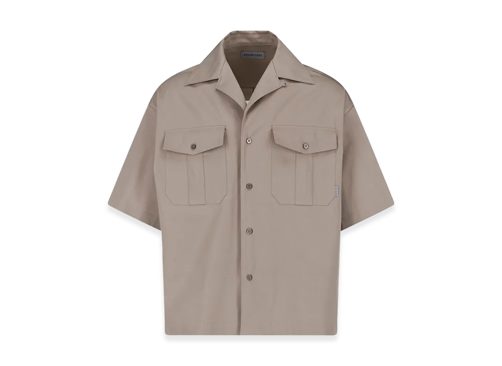 BALENCIAGA Short Sleeve Shirts "Beige"