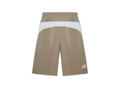 BALENCIAGA Men`s Techwear Track Shorts "Beige/Gray"