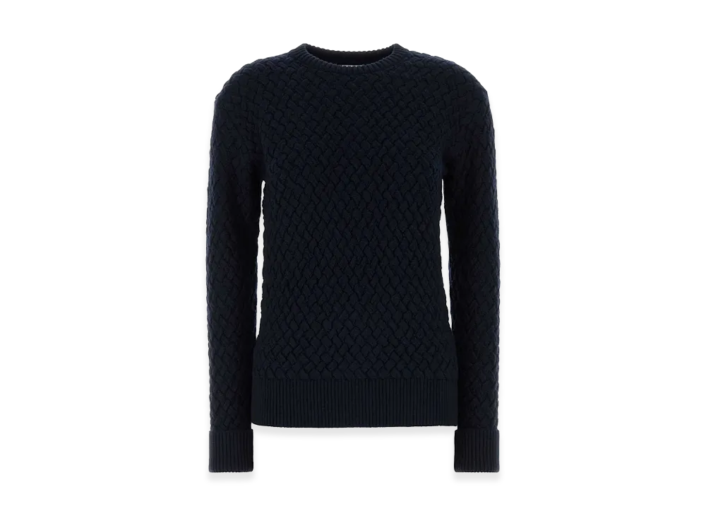Bottega Veneta Women's Wool Sweater "Navy Blue"