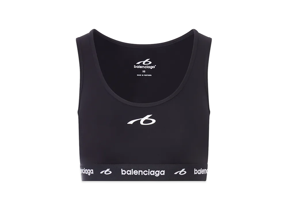 BALENCIAGA Women's Techwear Tank Top in Technical Fabric "Black"