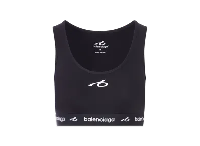 BALENCIAGA Women's Techwear Tank Top in Technical Fabric "Black"
