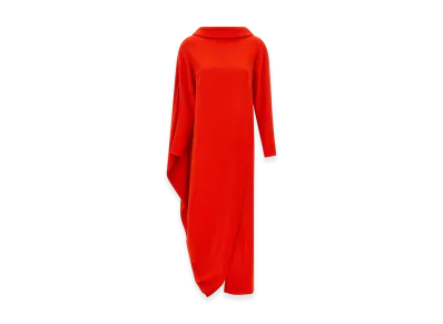 BALENCIAGA Women's drappeggiato Dress "Red"