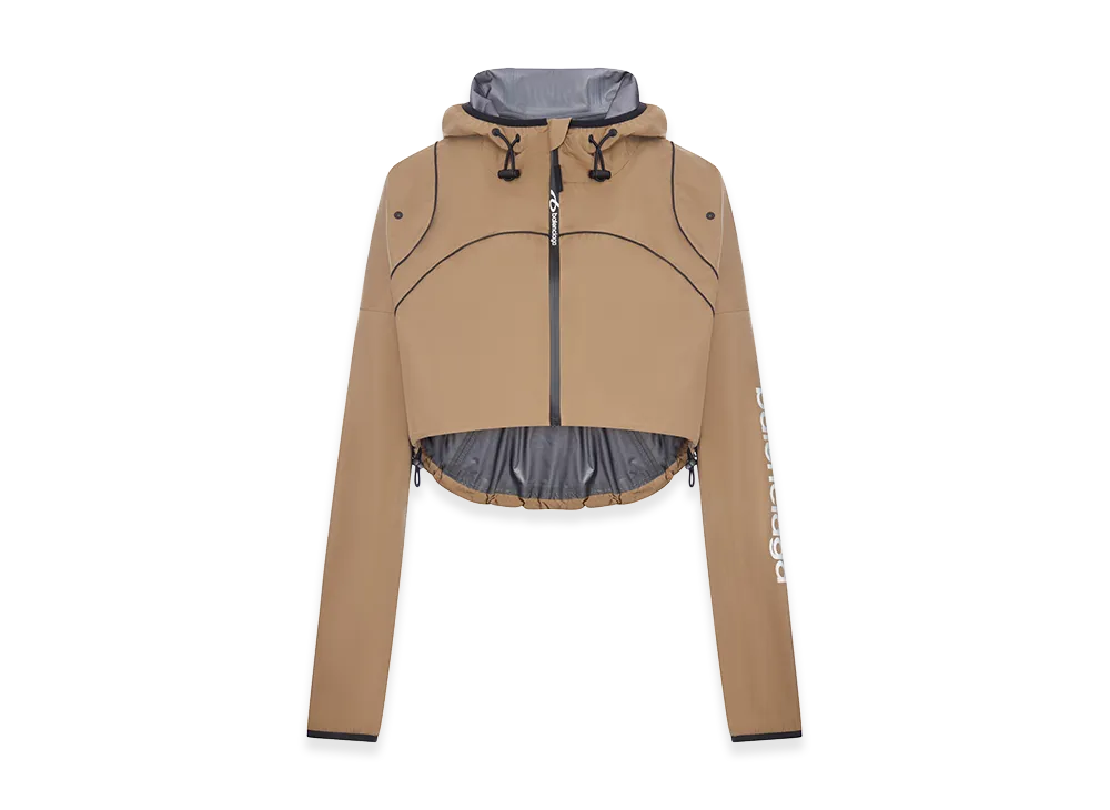 BALENCIAGA Women's Techwear Cropped Jacket "Camel"