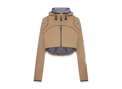 BALENCIAGA Women's Techwear Cropped Jacket "Camel"