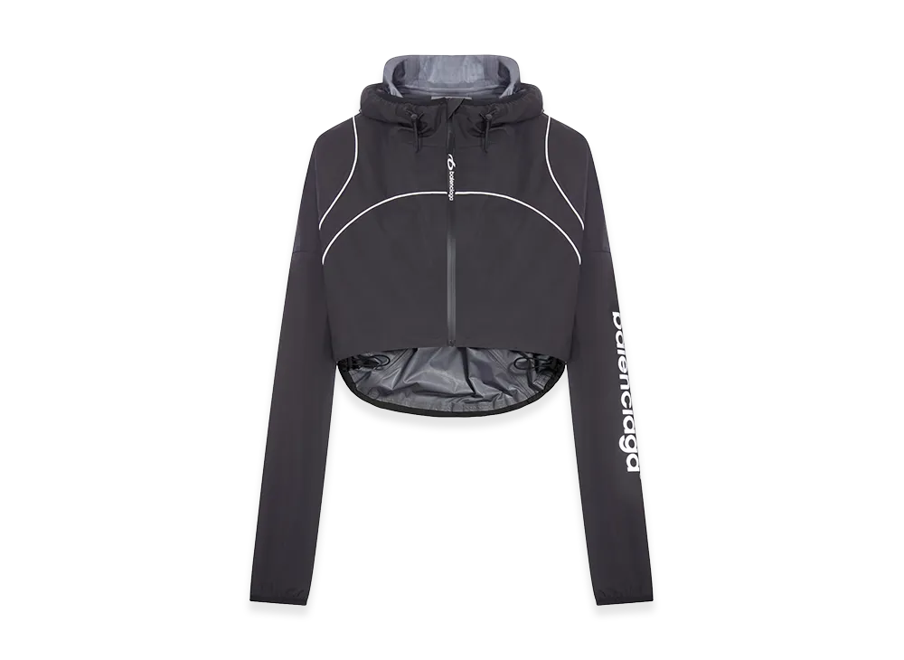 BALENCIAGA Women's Techwear Cropped Jacket "Black"
