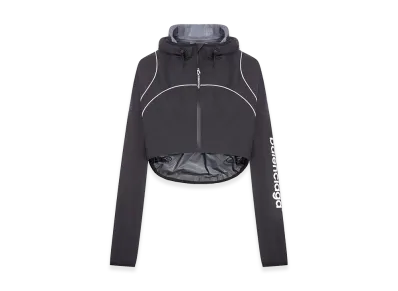 BALENCIAGA Women's Techwear Cropped Jacket "Black"