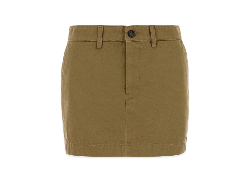 BALENCIAGA Women's Denim Mini Skirt "Beige/Khaki"