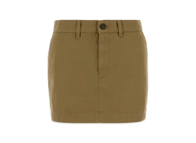 BALENCIAGA Women's Denim Mini Skirt "Beige/Khaki"