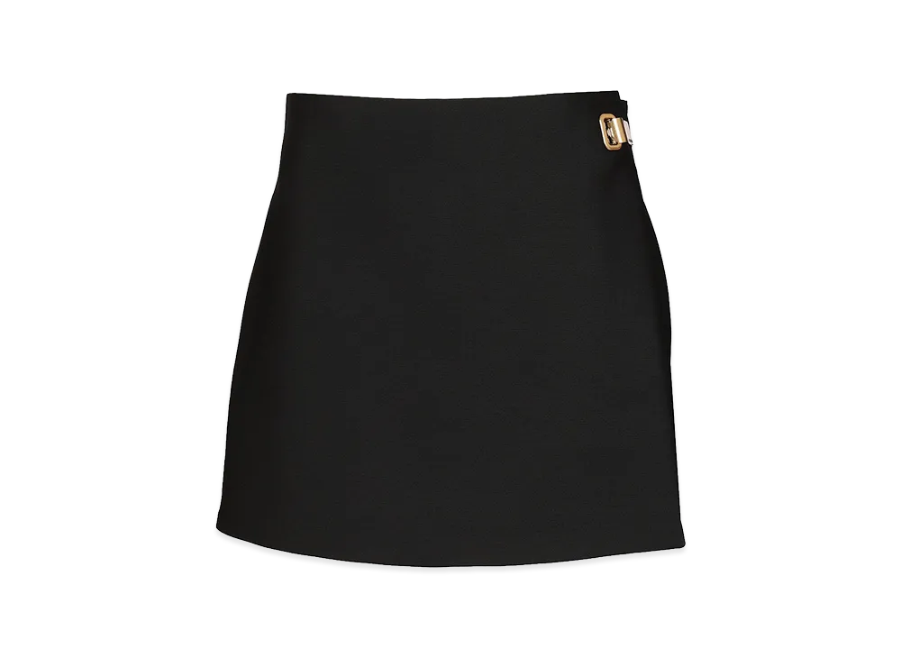 BALENCIAGA Women's Mini Tailored Skort Wool Silk "Black"