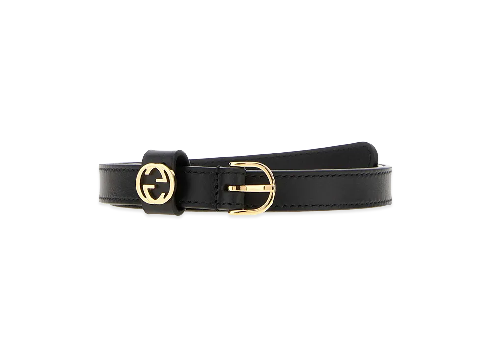 GUCCI Women's Leather Belt "Black"
