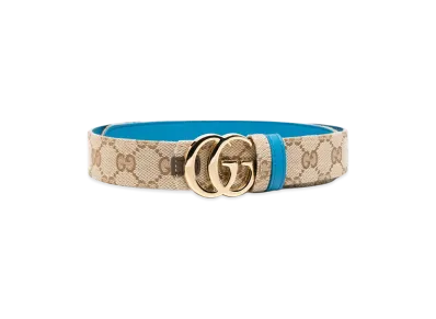 GUCCI Women's Belts "Beige/Blue"