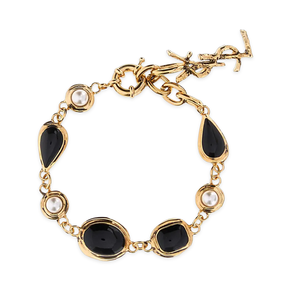 Saint Laurent Women's Metal Bracelet "Gold"