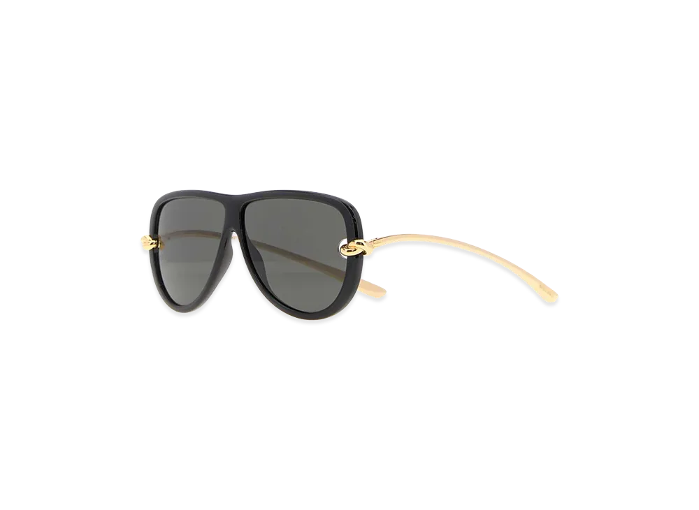 Bottega Veneta Women's Acetate Knot Sunglasses "Black"