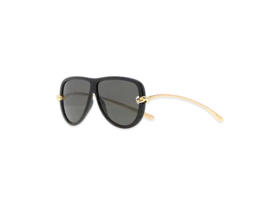 Bottega Veneta Women's Acetate Knot Sunglasses "Black"
