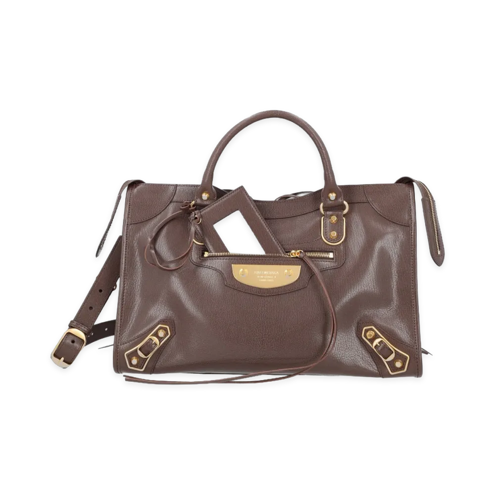 BALENCIAGA Women's Borsa Le City Uptown Medium "Brown"