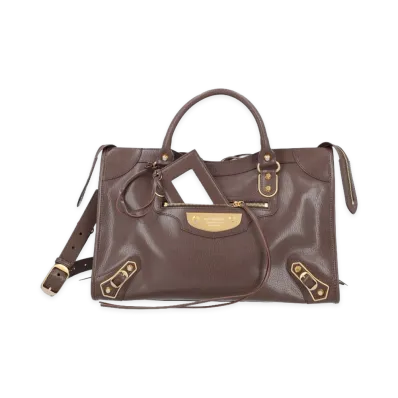 BALENCIAGA Women's Borsa Le City Uptown Medium "Brown"