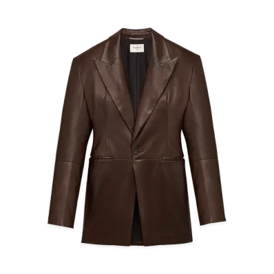 Saint Laurent Lambskin Jacket "Brown"
