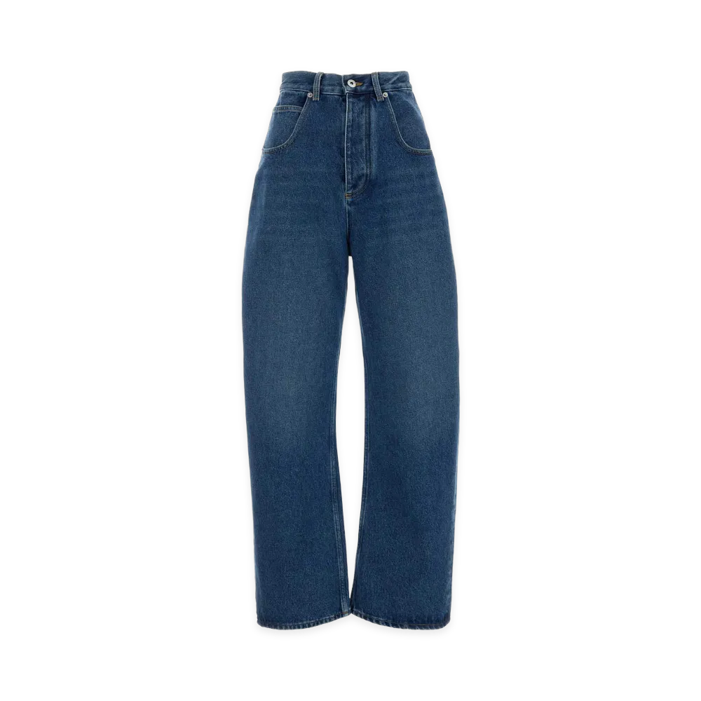 Bottega Veneta Women's Denim Wide-Leg Jeans "Light Blue"