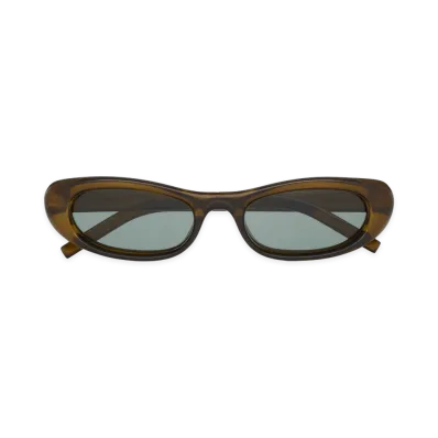 Saint Laurent Women's Sunglasses "Clear Khaki"