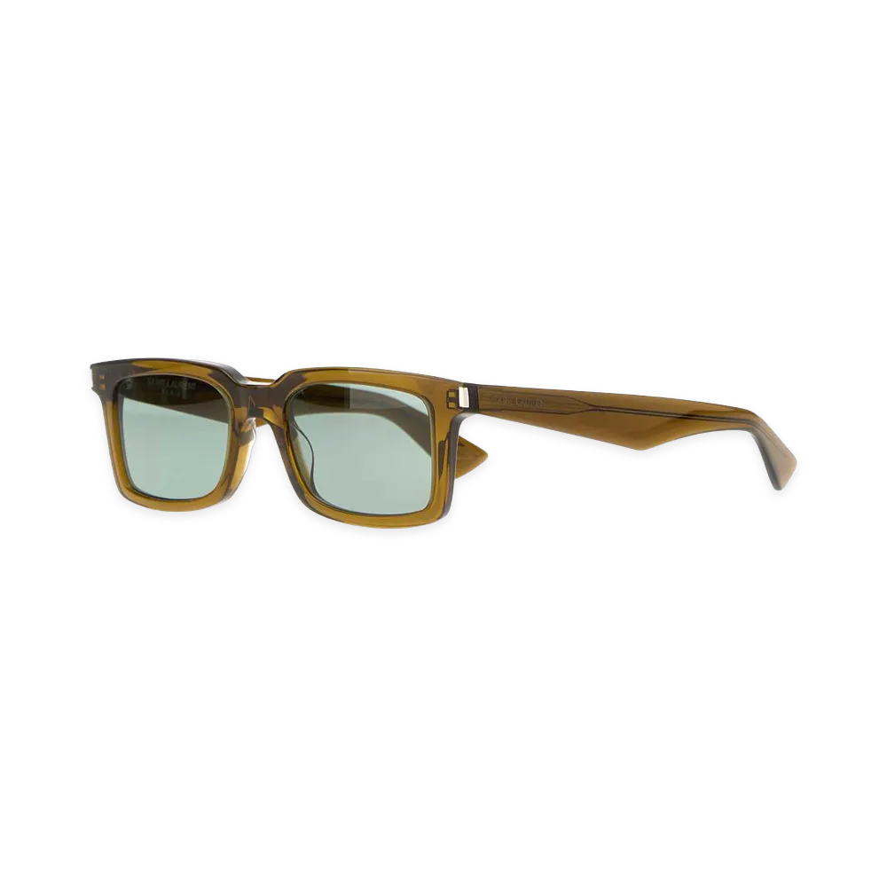 Saint Laurent Acetate SL 860 Sunglasses "Clear Khaki"