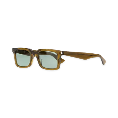 Saint Laurent Acetate SL 860 Sunglasses "Clear Khaki"