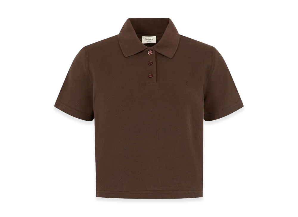 Saint Laurent Women's Polos "Brown"