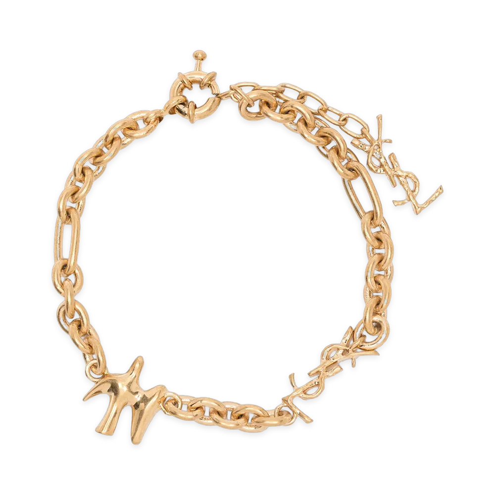 Saint Laurent Women's Bracciale Colombe "Gold"