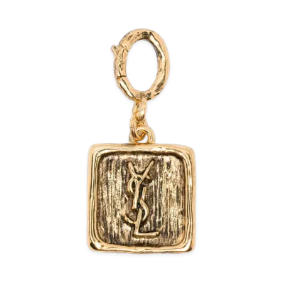 Saint Laurent Women's Cassandra Square Charm "Gold"
