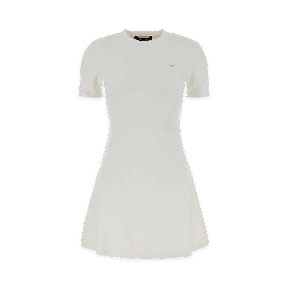 GUCCI Women's Knit Mini Dress "White"