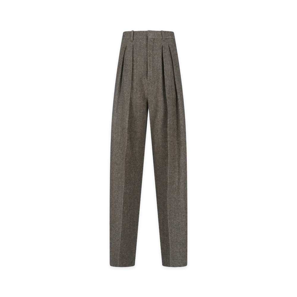 Saint Laurent Women's Trousers "Brown"