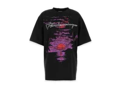 BALENCIAGA Women's Cotton Oversize T-Shirt "Black"