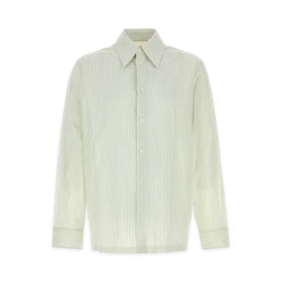 Bottega Veneta Embroidered Cotton Blend Shirt "Green"