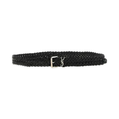 Saint Laurent Cassandre Belt "Black"