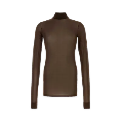 Saint Laurent Jersey Top "Brown"