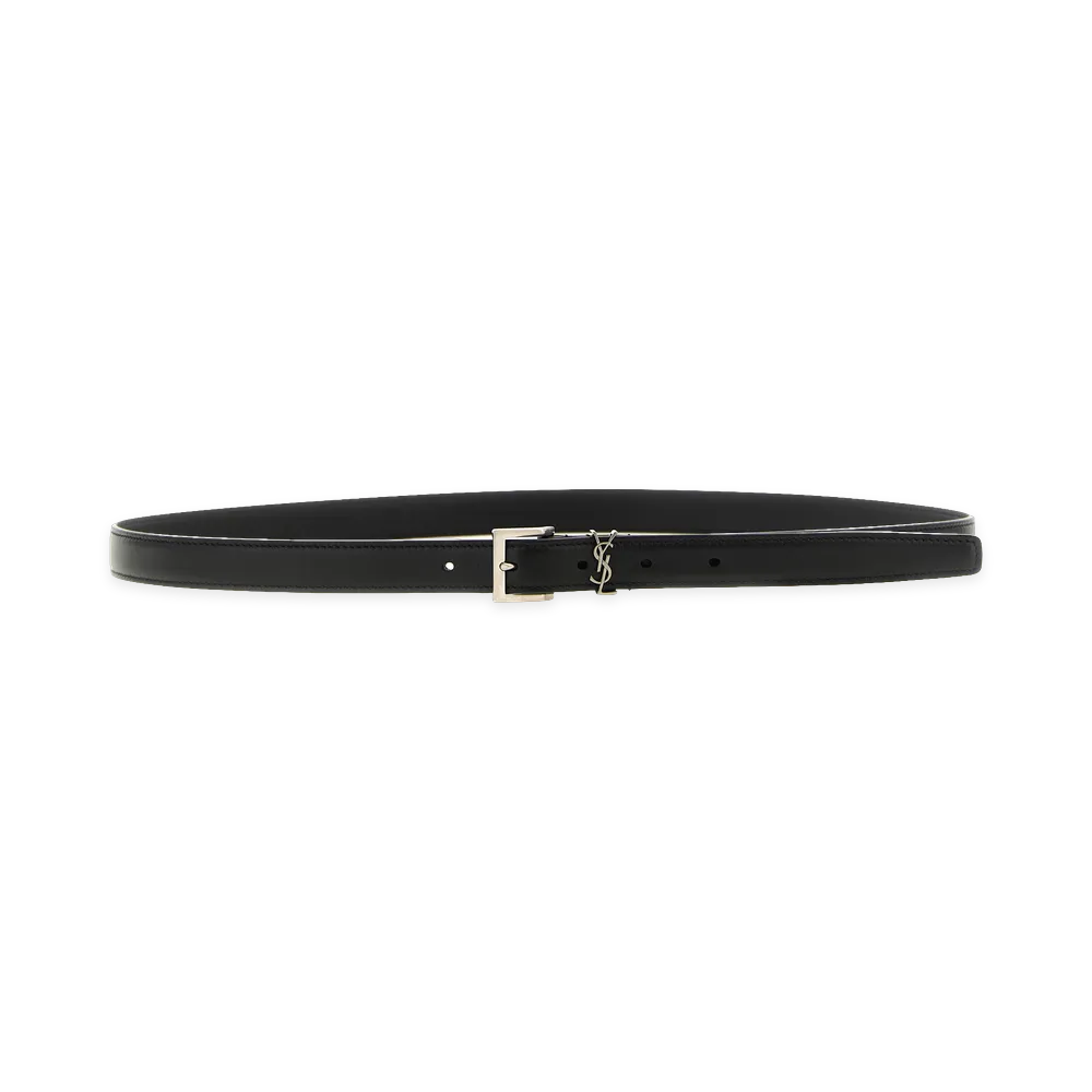 Saint Laurent Cassandre Belt "Black"