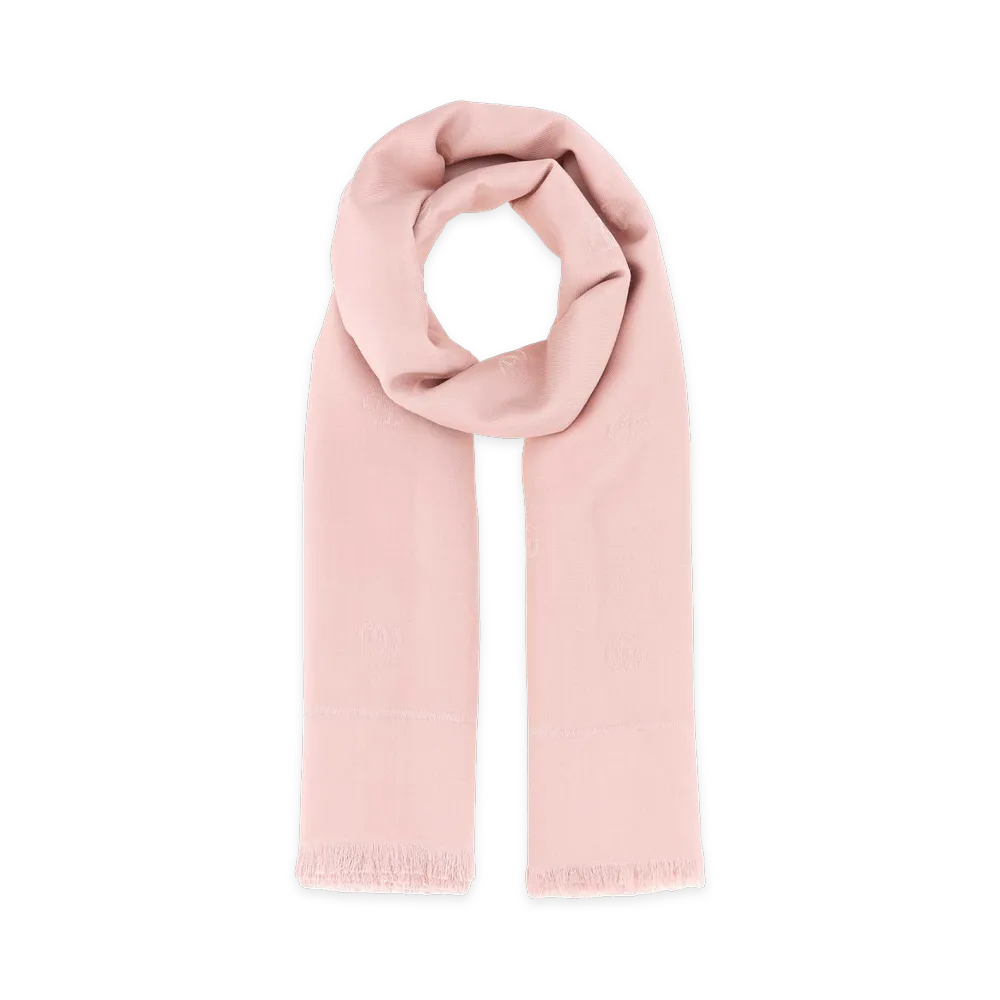 GUCCI Women's Silk Blend Scarf "Pink"