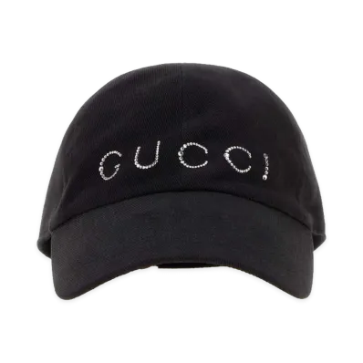 GUCCI Women's Cotton Baseball Cap "Black"