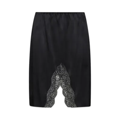 Saint Laurent Women's Split Slip Skirt "Black"