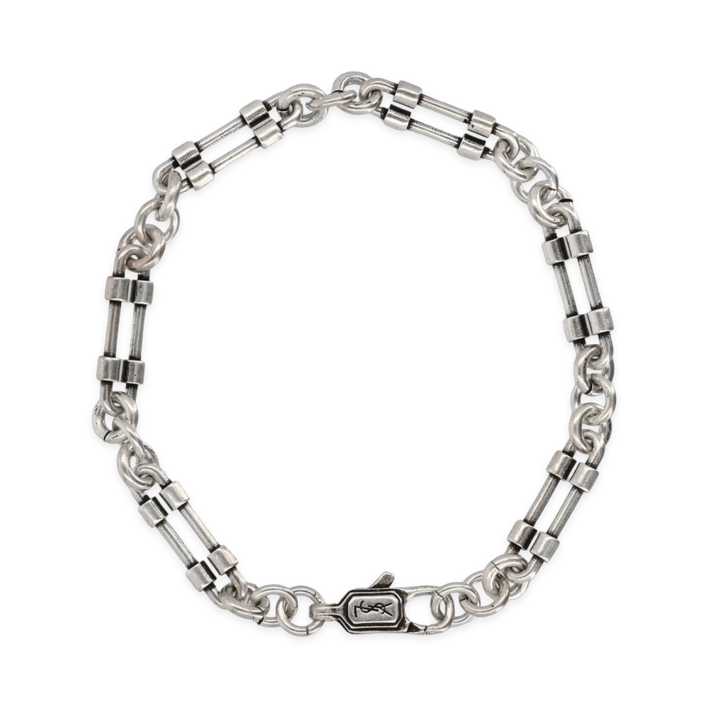 Saint Laurent Bolt Chain Bracelet In Metal "Silver"