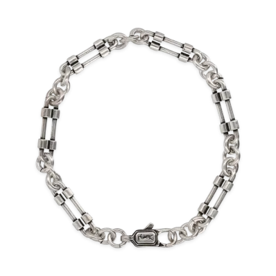 Saint Laurent Bolt Chain Bracelet In Metal "Silver"