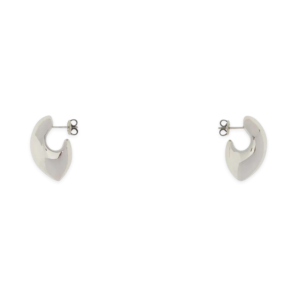 Bottega Veneta Women's Metal Earrings "Silver"