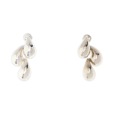 Bottega Veneta Women's 3 Drops Earrings "Silver"