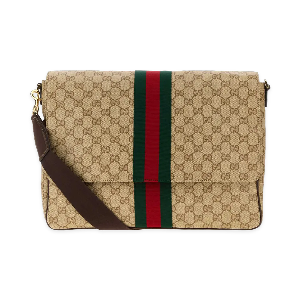 GUCCI GG Canvas Crossbody Bag "Beige"