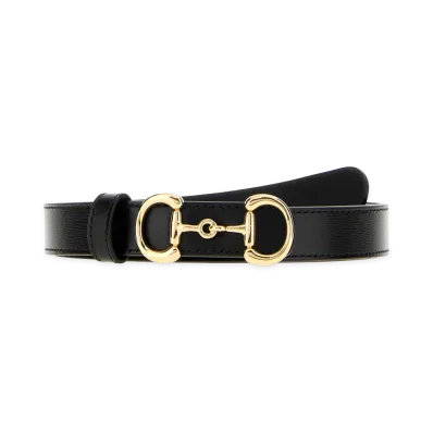 GUCCI Women's Leather Belt "Black"