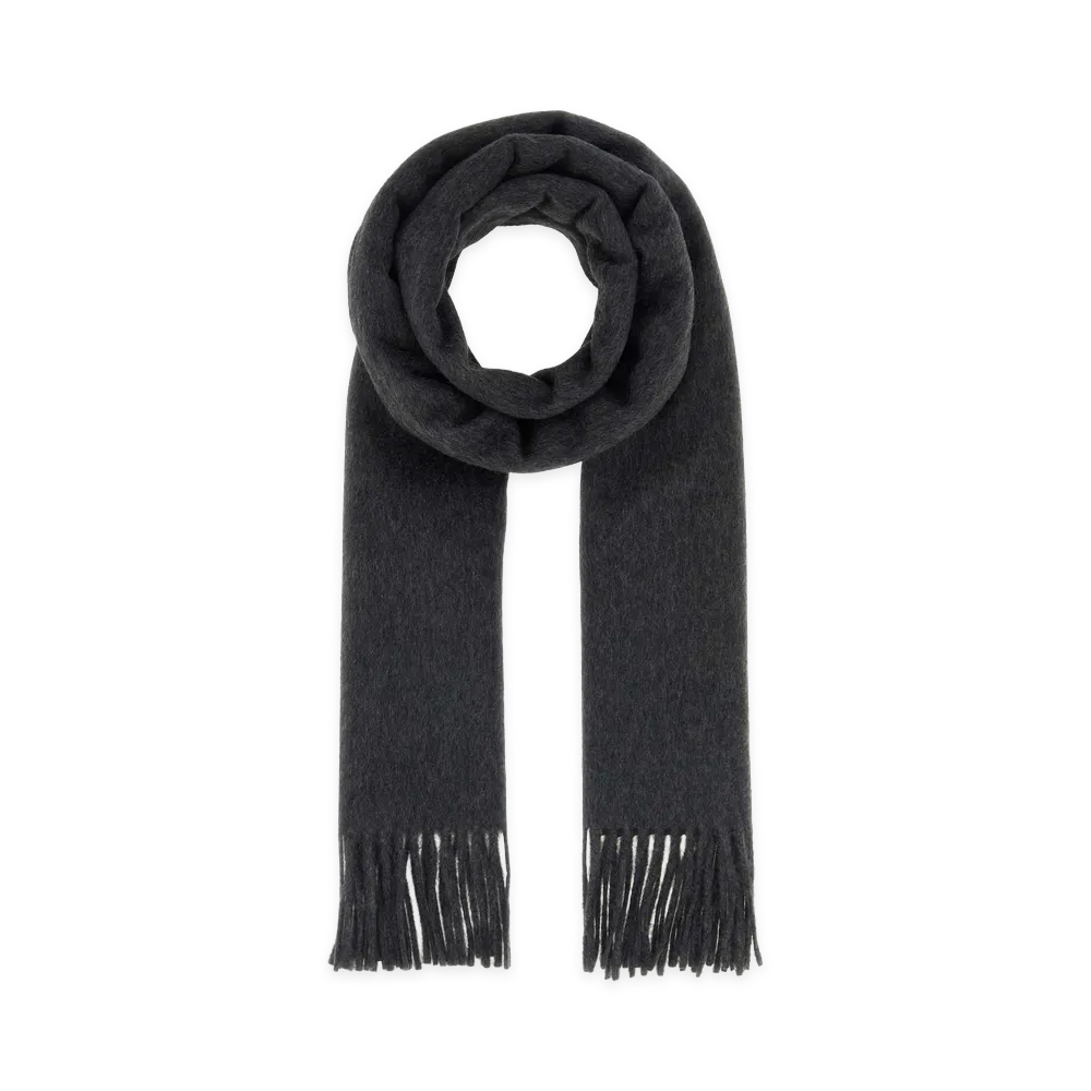 Saint Laurent Cashmere Scarf "Anthracite/Dark Grey"