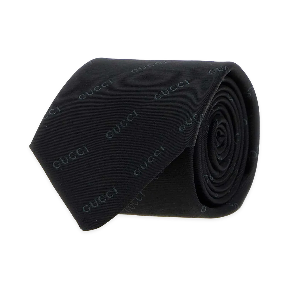 GUCCI Silk Tie "Black"