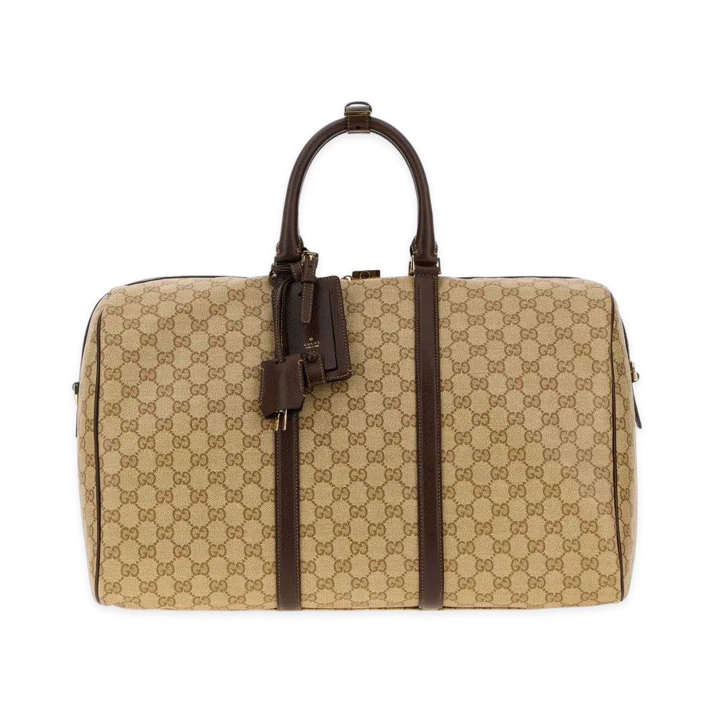GUCCI GG Canvas Essence Classic Travel Bag "Beige"