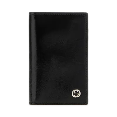 GUCCI Leather Card Holder "Black"