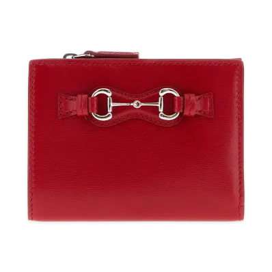 GUCCI Women's Leather Wallet "Red"