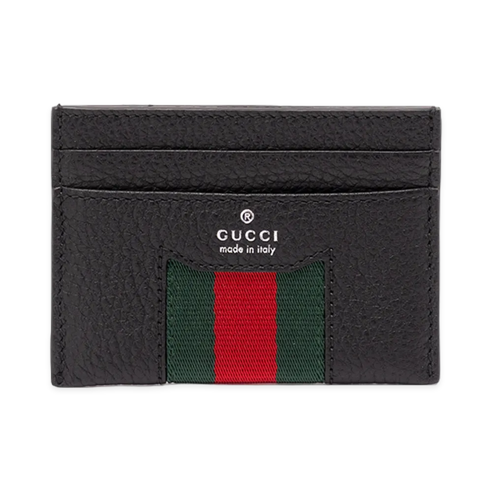 GUCCI Web Trademark Bi-fold Wallet "Black"